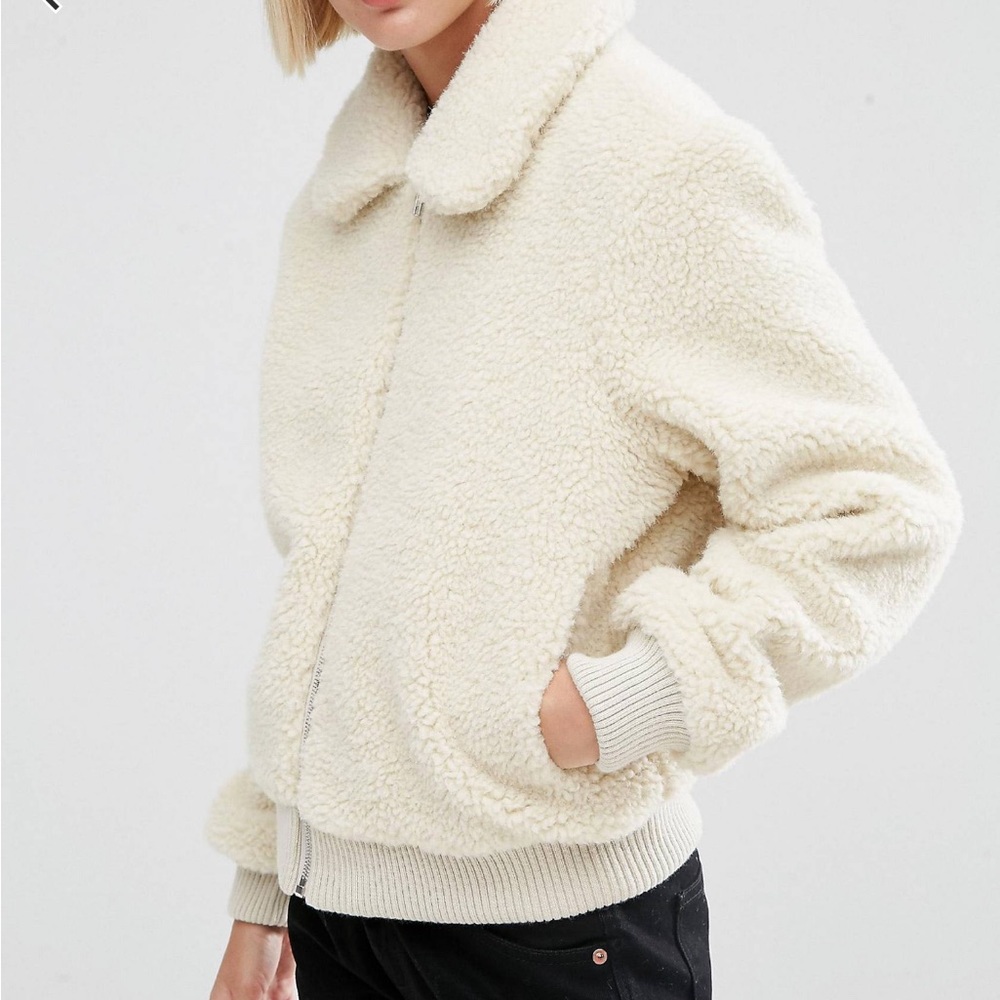 ASOS Borg Bomber Jacket